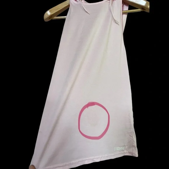 Gymshark Light Pink Women’s Hooded Racerback Tank, Size Small - Picture 4 of 7